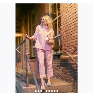 Buru Everyday Pants Blush Fringe